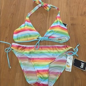 2 piece rainbow bikini!! 🌈🌈